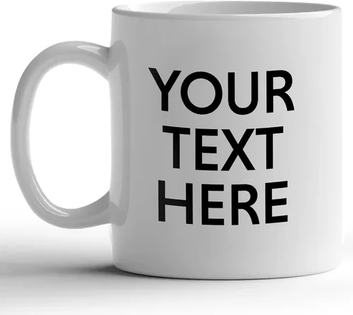 Miniatura 9 de GotPrint Tazas personalizadas con texto, taza personalizada con mensaje, regalo personalizado, diseño de doble cara, taza de café única, borde Negro