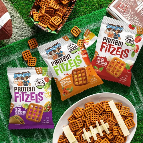 Miniatura 3 de Lenny & Larry's FITZELS Pretzels de Proteína [Paquete de Variedad GAME DAY] – 12 x Bolsas de 3oz de Bocadillos Altos en Proteína con 20g de Proteína