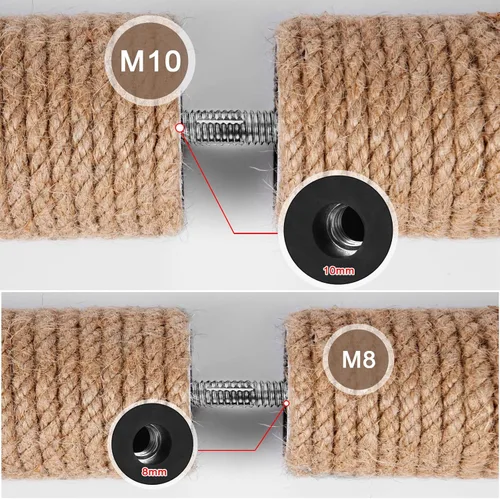 Miniatura 3 de Tornillos M10 y M8 de repuesto para postes rascadores Cat con llave Allen, 4 pernos roscados y 4 tornillos