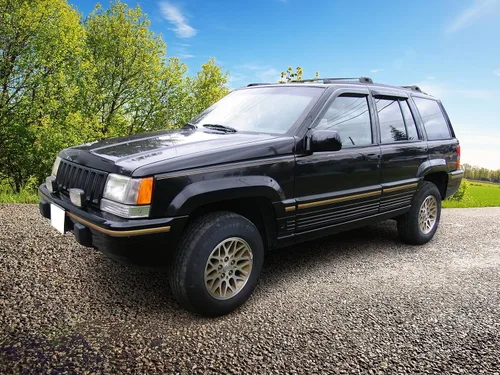 Miniatura 3 de IKON MOTORSPORTS, 1994 1995 1996 1997 - Visera de ventana compatible con Jeep Grand Cherokee 1993-1998, estilo delgado, acrílico, tintado