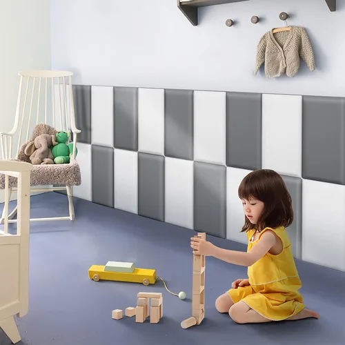Miniatura 6 de Acolchado de pared para niños con autismo, cabecero tapizado de 11.8 x 11.8 pulgadas, paneles de pared tapizados para decoración de guardería