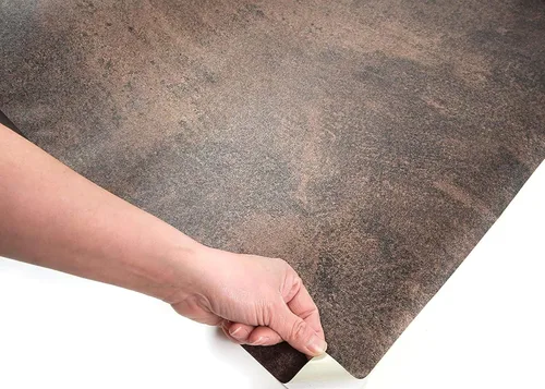 Miniatura 4 de Roserosa - Papel pintado de vinilo con textura metálica, autoadhesivo, despega y pega para protección de salpicaduras, para colocar en la pared