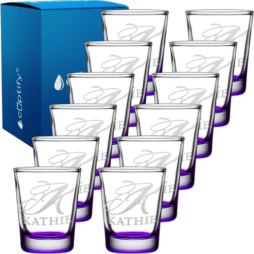 Miniatura 30 de Juego de 2 vasos de chupito personalizados para hombre, fondo azul, 2 onzas, grabados, regalo personalizado para cumpleaños, bodas, día del padre