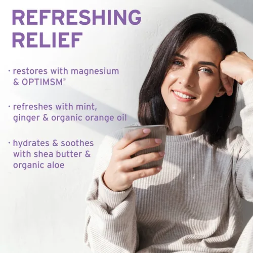 Miniatura 4 de Life-flo Gel refrescante de magnesio, loción refrescante de magnesio para mujeres enfría instantáneamente los sofocos, calma y restaura con cloruro