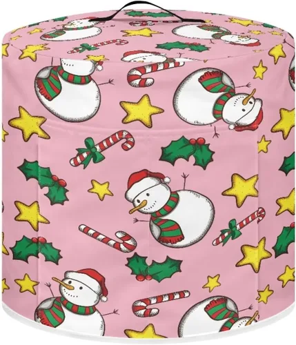 Miniatura 7 de Gomyblomy Funda para freidora de aire para árbol de Navidad, protector lavable para olla de arroz con asa y bolsillo, elegante y duradera, cubierta