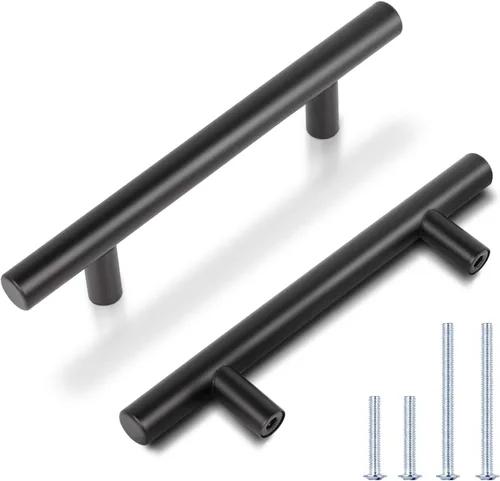 Miniatura 17 de Asas para gabinete de cocina, de acero inoxidable, color negro