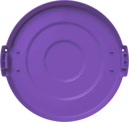 Miniatura 4 de SPARTA Bronco - Tapa de contenedor de basura, papelera redonda para eliminación, 10 galones, morado, (paquete de 6)