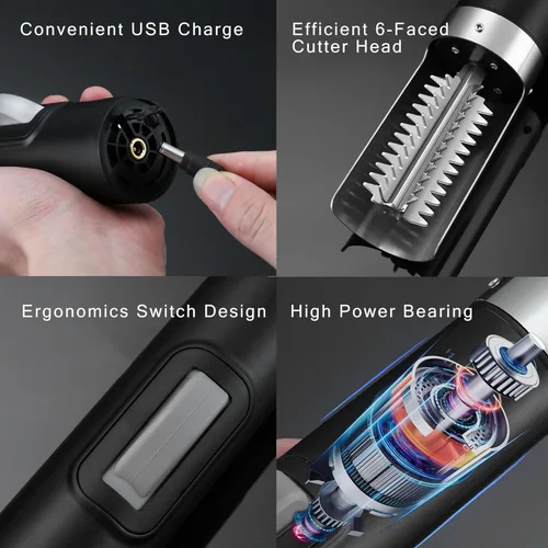 Miniatura 3 de Potente escalador eléctrico de pescado, removedor de pescado inalámbrico para quitar fácilmente las escamas de pescado sin problemas ni desorden