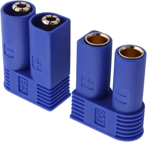 Miniatura 3 de Hobbypark - 5 pares de conectores de enchufe plátano EC5 hembra macho de 5.0mm con bala dorada para batería LIPO ESC RC, dispositivo de motor