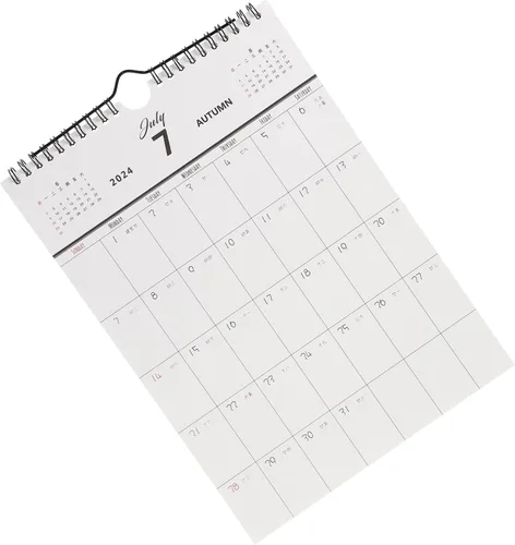 NOLITOY Calendario montado en la pared, calendario 2024, calendario colgante 2024, calendario colgante de vacaciones, agenda de citas, calendario