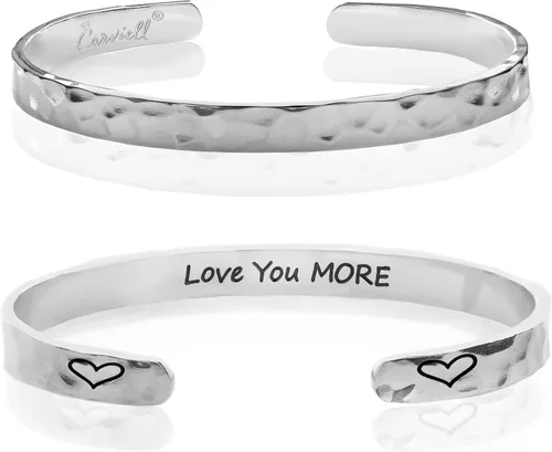 Miniatura 24 de Carviell Pulseras grabadas para mujer, inspiradoras, amistad, amor, mamá, hija, hermana, cristiana, graduación, conmemoración y regalos de boda, más