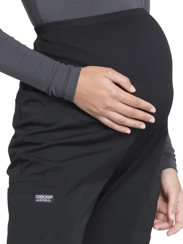 Miniatura 3 de Cherokee Pantalones de maternidad para mujer, ropa de trabajo profesional suave elástico WW220