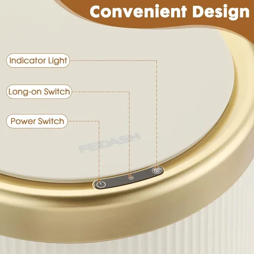 Miniatura 3 de Cubo de basura automático con sensor de movimiento para baño con tapa, cubo de basura sin contacto de 2.8 galones, bote de basura pequeño