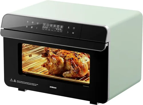 Miniatura 15 de ROBAM Horno combinado con freidora de aire tostadora, horno de vapor de encimera 14 en 1 con convección de vapor para asar y hornear, cocción