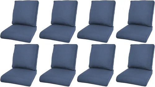 Miniatura 142 de Rilyson Cojines de patio para muebles de exterior, 22 x 24 pulgadas, respaldo alto y asiento profundo, cojín de exterior para sillas de patio, sofá