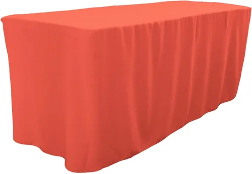Miniatura 34 de LA Linen Mantel ajustable de popelina de poliéster, 96.2 in de largo x 30.0 in de ancho x 76.2