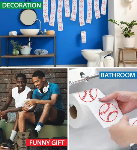 Miniatura 5 de Printed TP Rollo de papel higiénico impreso para juegos deportivos, divertido día de juego, sorpresa, adultos, mujeres, hombres, regalos deportivos