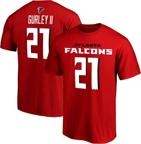 NFL Youth 8-20 - Camiseta de poliéster con el color del equipo, con nombre y número del jugador, 8, Todd Gurley Atlanta Falcons Red Home
