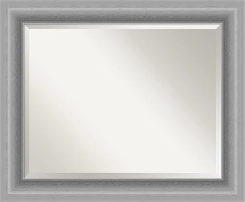 Miniatura 17 de Amanti Art Silver Wall Mirror 26x22 Peak Polished Nickel Rectangle Bathroom Mirror for Wall Decor Living Room, Small Traditional Frame, Hangs