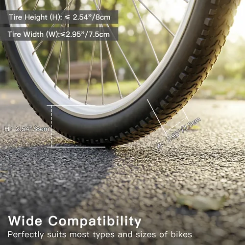 Miniatura 8 de Housolution Soporte de pared para bicicleta con gancho fijo, [2 unidades] Estante de almacenamiento de bicicletas resistente, soporte vertical