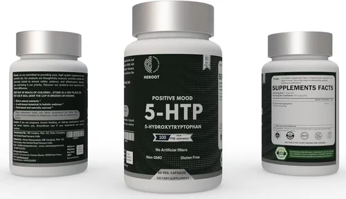 Miniatura 4 de 5-HTP 200 mg, 60 cápsulas vegetarianas (5-hidroxitriptófano) – Vitaminas de apoyo del estado de ánimo sin OMG y sin gluten para mujeres y hombres