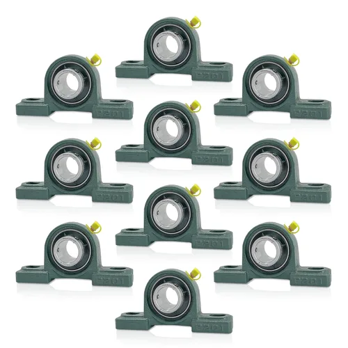 Miniatura 8 de 4 piezas de 10 mm Rodamiento con Brida Cojinete de Empuje o Descanso Montado KP000 Bloque de Rodamiento