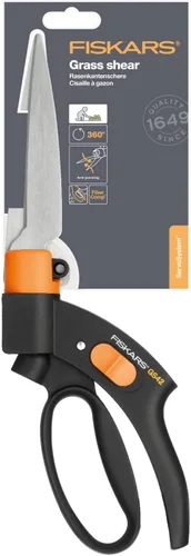 Miniatura 6 de Fiskars Servo-System Grass Shear GS42, Mecanismo servo-sistema antiatascos, Longitud: 135.4 in, Cuchillas de acero/Mangos de plástico