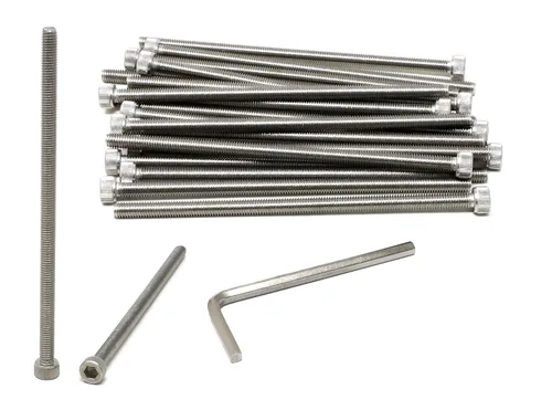Miniatura 103 de iexcell 25 piezas M4 x 60/65/70/75/3.150 in paso de rosca 0.028 in acero inoxidable 304 cabeza hexagonal Tornillos Tornillos surtido Kit