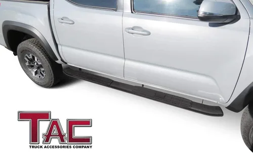 Miniatura 3 de TAC - Escalones laterales ovalados PNC de 4.25 pulgadas para Toyota Tacoma 2005-2023, camionetas de doble cabina para Toyota Tacoma 2005-2023