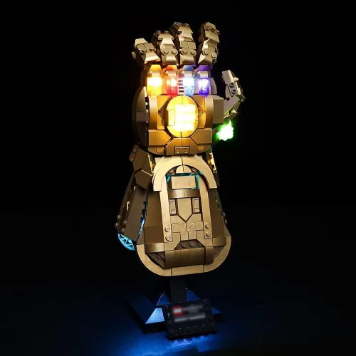 Miniatura 7 de Kyglaring Kit de iluminación LED (sin modelo) diseñado para Lego Infinity Gauntlet 76191 Thanos Juego de construcción de modelo de guantelete