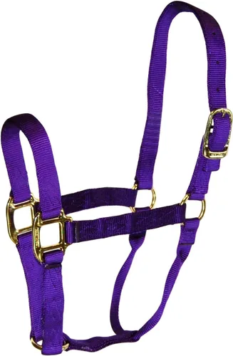 Miniatura 11 de Hamilton Quality Horse Halter, nailon de triple capa de 1 pulgada, anilla o burro estándar, 300-500 libras, rojo Rojo (Red Brick)