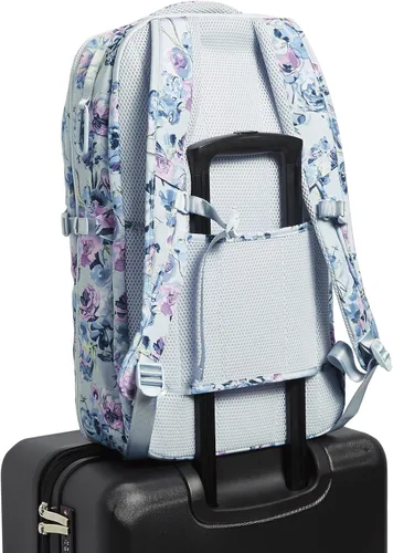 Miniatura 3 de Vera Bradley Mochila plana reciclada Lighten Up Reactive Lay para mujer, Ramo recién cortado, talla única