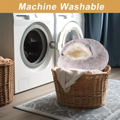 Miniatura 3 de Camas para perros pequeños, cama tipo cueva para gatos, cama lavable para gatos, cama acogedora para mascotas para perros o gatos, cama