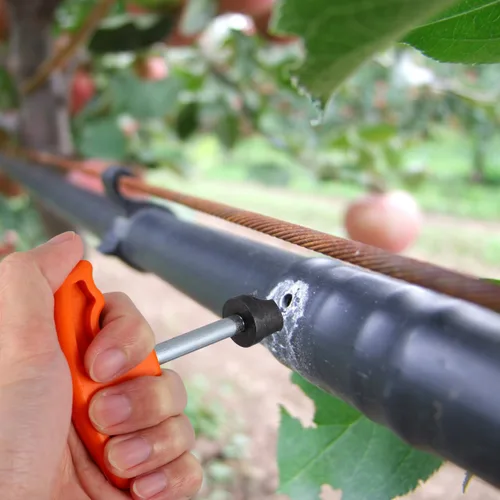 Miniatura 2 de Yardwe - Herramienta perforadora de orificio de riego por goteo con agarre ergonómico para instalación de tubos de polietileno y rociadores