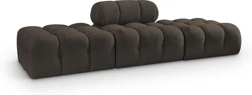 Miniatura 12 de Meridian Furniture 611Cream-S68A Colección Ames Moderno Sofá modular contemporáneo con tela de boucle color crema, modular para crear
