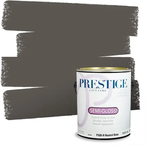 Miniatura 73 de PRESTIGE Paints - Pintura interior e imprimación en uno, 1 galón, cáscara de huevo, pimienta envejecida