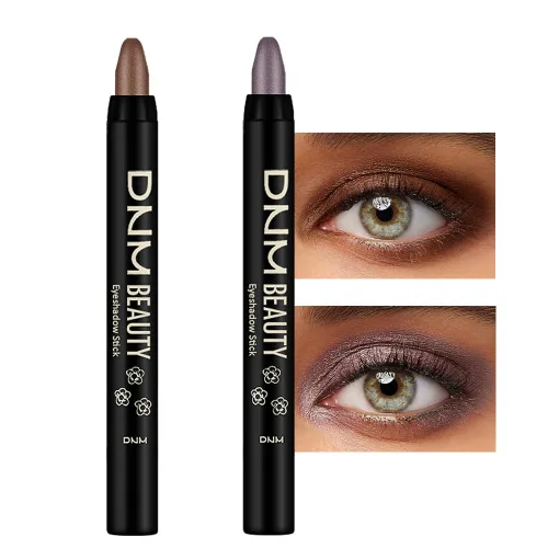 Miniatura 20 de Kaely - Juego de 2 barras de sombra de ojos en crema para ojos, lápiz brillante perla blanca y perla negra, maquillaje brillante de ojos