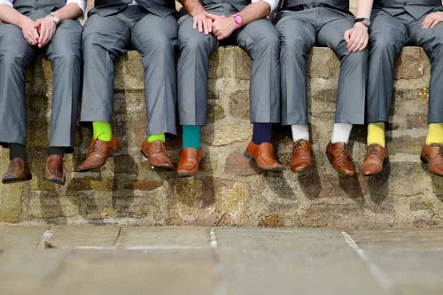 Miniatura 7 de Solid Color Casual Dress Socks for Men - Colorful & Comfortable Crew Socks