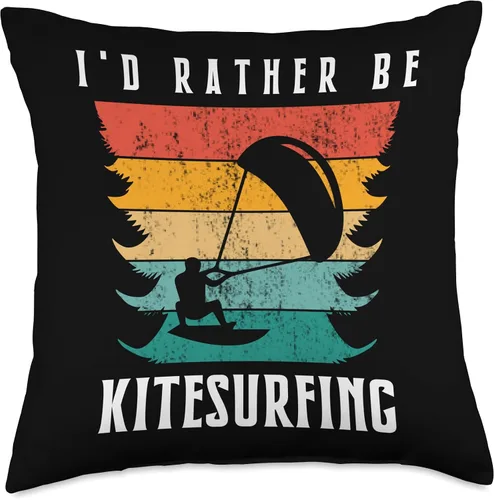 Miniatura 4 de I'd Rather Be Kitesurfing Throw Pillow