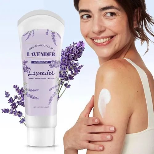 Miniatura 2 de Crema para manos y cuerpo con flor de lavanda, loción hidratante para hidratar, nutritiva, exfoliante, película de manos y piel seca agrietada, 4.23