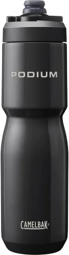Miniatura 22 de CamelBak Podium Steel - Botella de agua térmica para bicicleta de acero inoxidable, color piedra, 18 oz