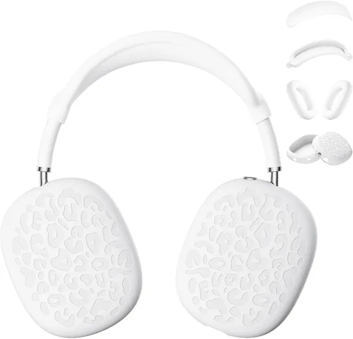 Miniatura 12 de Funda de silicona de leopardo para auriculares AirPods Max, funda para almohadillas para los oídos, funda para auriculares y diadema para AirPod Max