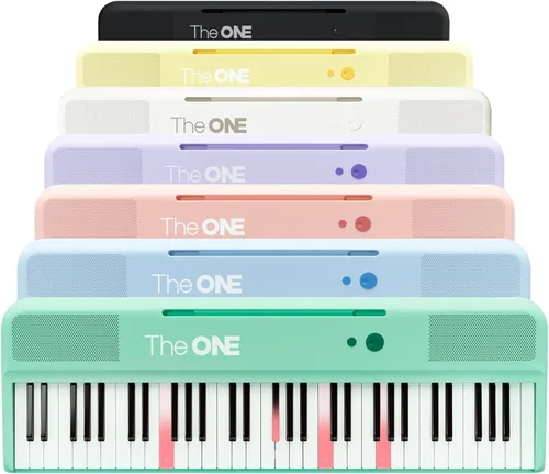 Miniatura 13 de The ONE Teclado inteligente COLOR Teclado de piano de 61 teclas, teclado de música con 256 timbres, 64 polifonía, 2 altavoces, luces LED integradas