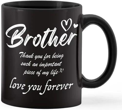 Taza para hermano, taza con texto en inglés «Thank You for Being My Brothers», regalos para los mejores hermanos pequeños de hombres, mujeres y