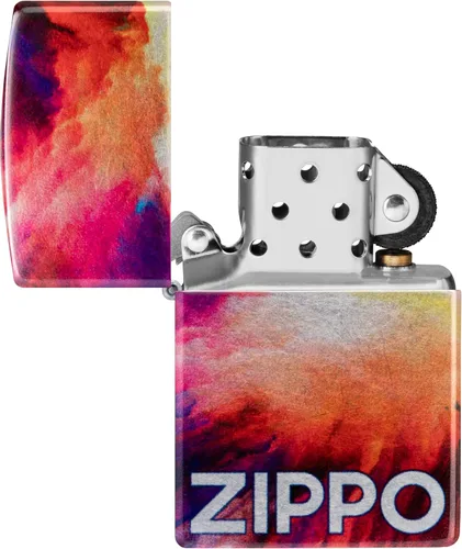 Miniatura 4 de Zippo Encendedor de bolsillo cromado con diseño Tie Dye 540