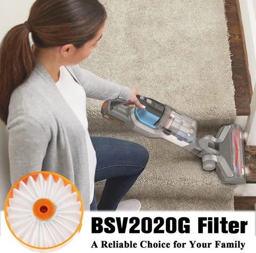 Miniatura 6 de Filtro de repuesto para aspiradora inalámbrica Black & Decker Powerseries Extreme para BSVF1 BSV2020 BSV2020G y BSV2020P. Reemplazar el número