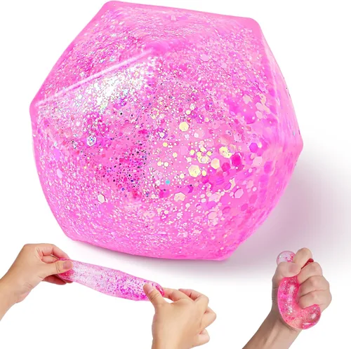 Miniatura 8 de Fidget Cube - Bola antiestrés, juguete sensorial de hielo para niños y adultos, alivio de la ansiedad, juguete para apretar azúcar de malta, juguete