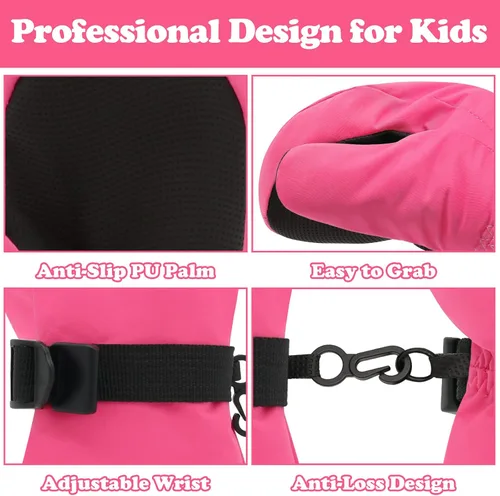 Miniatura 11 de Sarfel Manoplas para niños pequeños, guantes impermeables de nieve y esquí para niños, guantes de invierno para bebés con Thinsulate