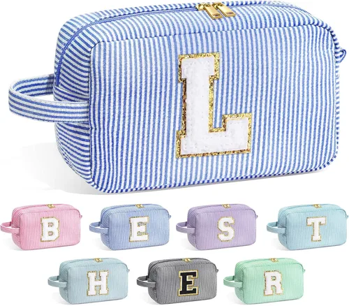 Miniatura 98 de Bolsa de Maquillaje con Inicial YOOLIFE - Regalos de Cumpleaños para Mujeres, Niñas, Mamá, Hija, Amigas, Hermana, Maestra, Regalos de Propuesta