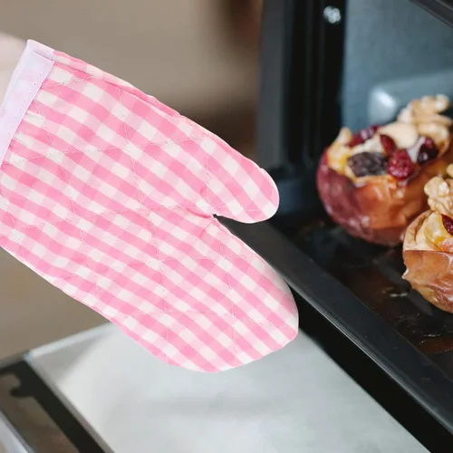 Miniatura 9 de DOITOOL Manoplas de horno para niños, guantes de cocina para niños, guantes de cocina resistentes al calor, guantes de cocina para hornear, cocinar